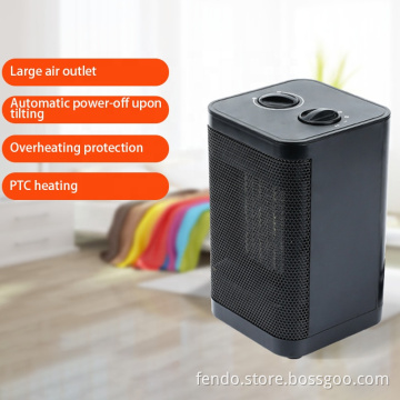 750W/1500W Portable PTC Ceramic Fan Heater with Quick Heat and Tip-over Protection